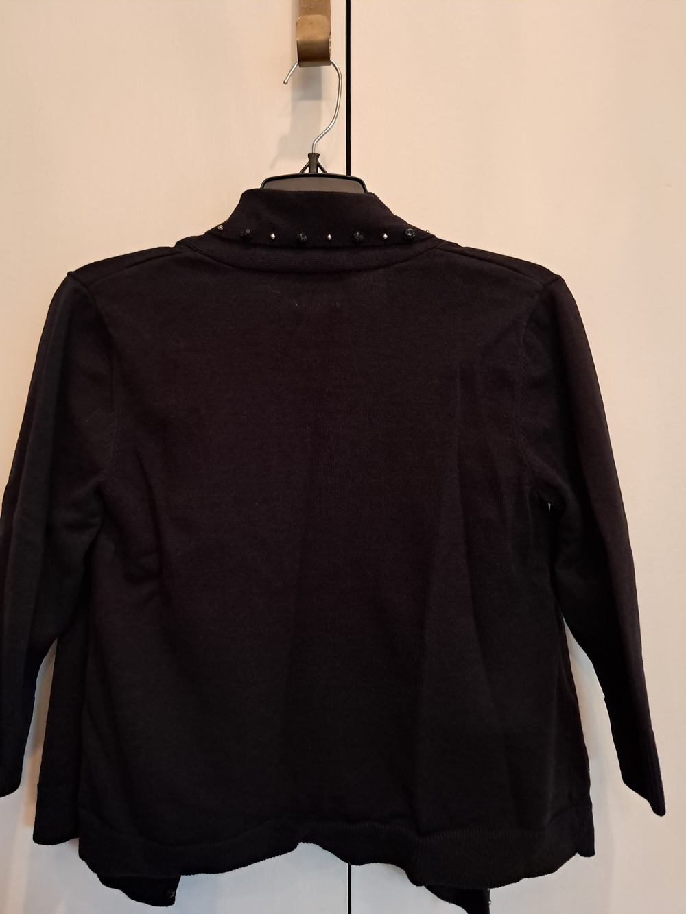 Ruby Rd. Black Beaded Open-Front Cardigan - Picture 3 of 5